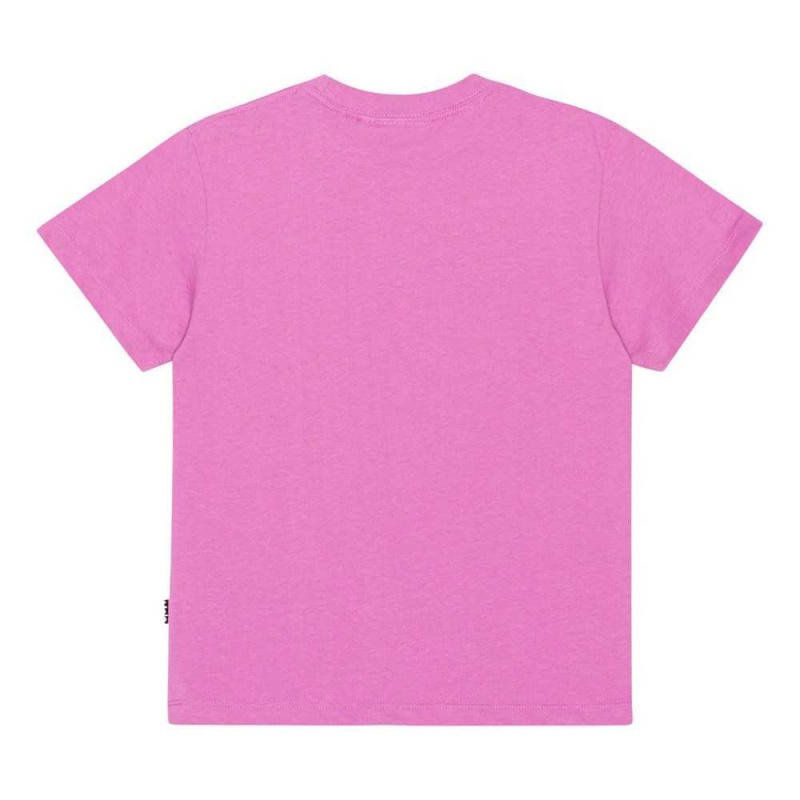 Molo Roxo Boys' T Shirts Tops Purple Pink | ZA0000784